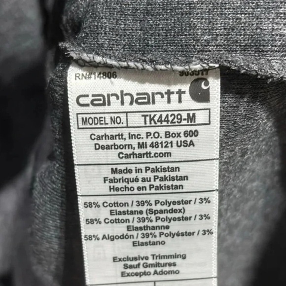 Carhartt Relaxed Fit Henley, Heavyweight thermal,chest pocket,snaps, long sleeve - Picture 8 of 9